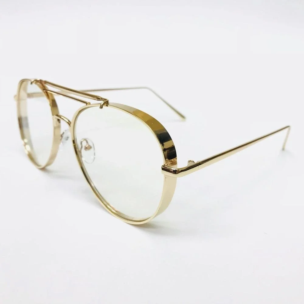 Classic Pilot Style Sunglases Men Women Spring Hinge Metal‎ Frame UV400 Protect
